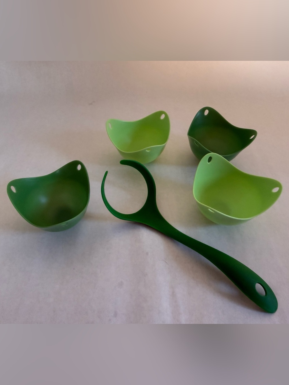 Green Silicone Egg Poacher Set - PoachPods by Fusionbrands